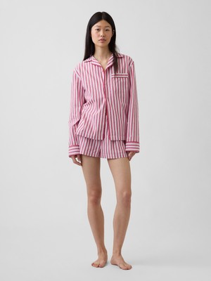 Gap Kadın Kırmızı Poplin Boxer Pijama Şort