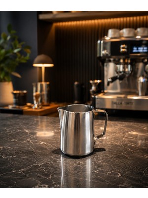 Sunvera Çelik Paslanmaz Çelik 350 ml Barista Sütlük Bulaşık Makınasında Yıkanabilir 7*10 cm