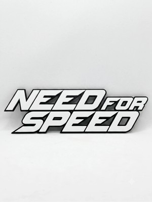 Goka 3D Craft Need For Speed(NFS) Temalı 3D Duvar Dekoru - 23 cm Premium Versiyon (1.5 cm Çift Montaj Setli)