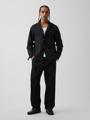 Gap Erkek Siyah Easy Baggy Gauze Pantolon