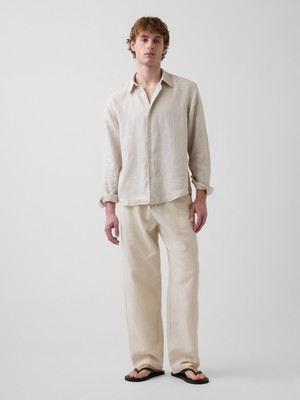 Gap Erkek Bej Easy Baggy Gauze Pantolon