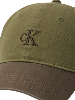 Calvin Klein Erkek Haki Calvin Klein Washed Materıal Haki Erkek Şapka