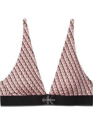 Calvin Klein Kadın Pembe Calvin Klein Lıghtly Lıned Trıang Pembe Kadın Ck Logolu Sütyen