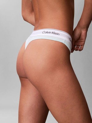 Calvin Klein Kadın Yeşil Calvin Klein Thong Yeşil Tanga