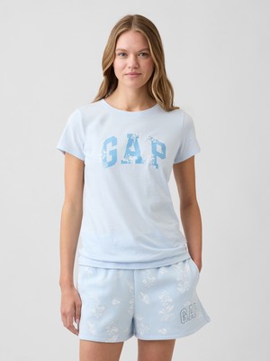Gap Kadın Açık Mavi Gap Logo T-Shirt