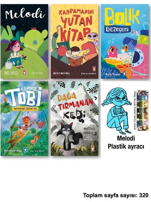 Timaş Çocuk Melodi Kahramanını Yutan Kitap Balık Gezegeni Tobi ve Ormandaki Gzmli Işık Dağa Tırmanan Kedi