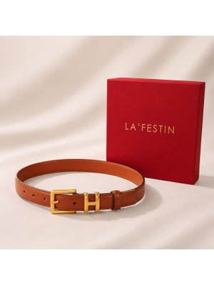 Lafestin Gold Toka Kadın Kemer , Pantolon Kemeri, Gömlek Kemeri,ceket Kemeri