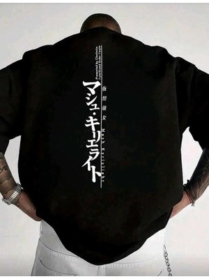 Luliana Baskılı Premium Kalite Yıkama Sokak Stili Oversize T-Shirt