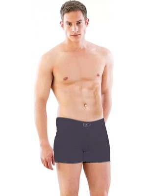 MiraLive Marsilyan- Antrasit Mı Emay 2108 Seamless Uzun Erkek Boxer