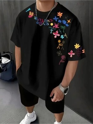 Luliana 1.kalite Baskılı Oversize T-Shirt Günlük Tişört Trend Moda ve Modern Stil Styel %100 Organik Pamuk Relaxed