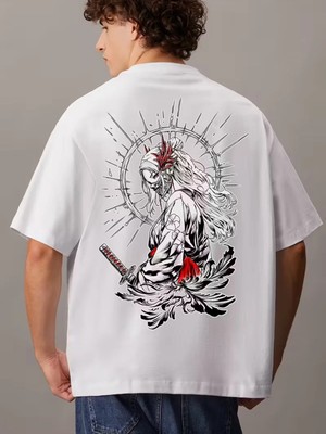 Luliana 1.kalite Baskılı Oversize T-Shirt Günlük Tişört Trend Moda ve Modern Stil Styel %100 Organik Pamuk Relaxed