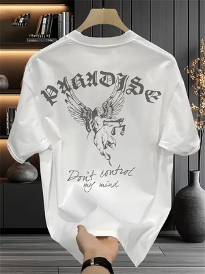 Luliana 1.kalite Baskılı Oversize T-Shirt Günlük Tişört Trend Moda ve Modern Stil Styel %100 Organik Pamuk Relaxed