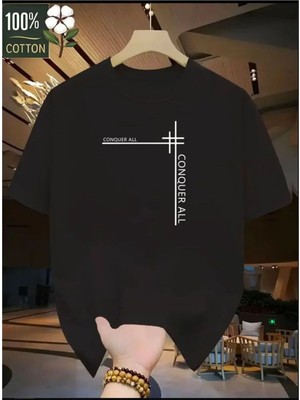 Luliana 1.kalite Baskılı Oversize T-Shirt Günlük Tişört Trend Moda ve Modern Stil Styel %100 Organik Pamuk Relaxed