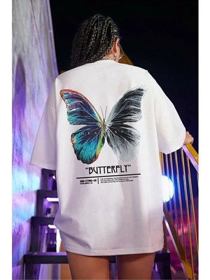 Luliana 1.kalite Baskılı Oversize T-Shirt Günlük Tişört Trend Moda ve Modern Stil Styel %100 Organik Pamuk Relaxed