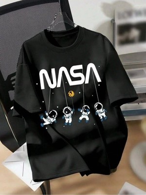 Luliana Baskılı Premium Kalite Yıkama Sokak Stili Oversize T-Shirt
