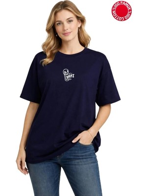 Luliana 1.kalite Baskılı Oversize T-Shirt Günlük Tişört Trend Moda ve Modern Stil Styel %100 Organik Pamuk Relaxed
