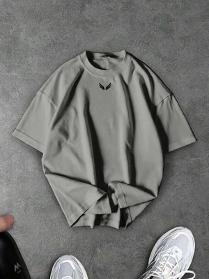 Luliana Baskılı Premium Kalite Yıkama Sokak Stili Oversize T-Shirt