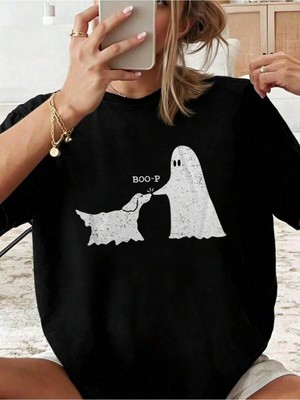 Luliana 1.kalite Baskılı Oversize T-Shirt Günlük Tişört Trend Moda ve Modern Stil Styel %100 Organik Pamuk Relaxed