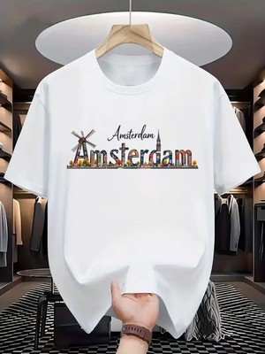 Luliana 1.kalite Baskılı Oversize T-Shirt Günlük Tişört Trend Moda ve Modern Stil Styel %100 Organik Pamuk Relaxed