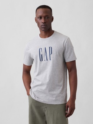 Gap Erkek Gri Everyday Soft Gap Logo T-Shirt