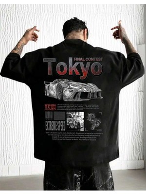 Luliana 1.kalite Baskılı Oversize T-Shirt Günlük Tişört Trend Moda ve Modern Stil Styel %100 Organik Pamuk Relaxed