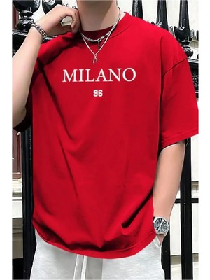 Luliana 1.kalite Baskılı Oversize T-Shirt Günlük Tişört Trend Moda ve Modern Stil Styel %100 Organik Pamuk Relaxed