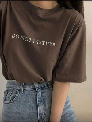 Luliana 1.kalite Baskılı Oversize T-Shirt Günlük Tişört Trend Moda ve Modern Stil Styel %100 Organik Pamuk Relaxed