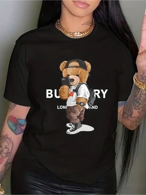 Luliana Baskılı Premium Kalite Yıkama Sokak Stili Oversize T-Shirt