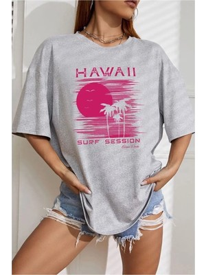 Luliana 1.kalite Baskılı Oversize T-Shirt Günlük Tişört Trend Moda ve Modern Stil Styel %100 Organik Pamuk Relaxed