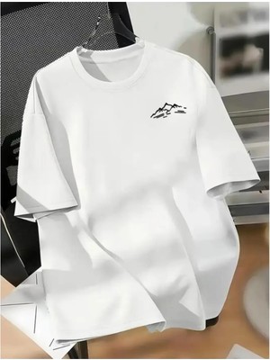 Luliana 1.kalite Baskılı Oversize T-Shirt Günlük Tişört Trend Moda ve Modern Stil Styel %100 Organik Pamuk Relaxed