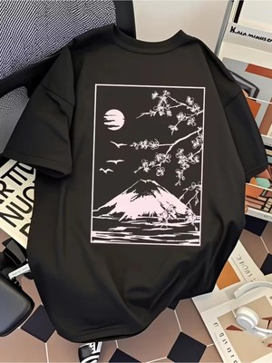Luliana 1.kalite Baskılı Oversize T-Shirt Günlük Tişört Trend Moda ve Modern Stil Styel %100 Organik Pamuk Relaxed