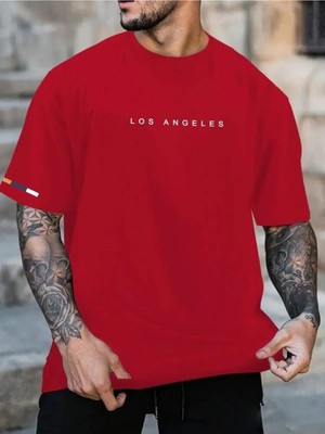 Luliana 1.kalite Baskılı Oversize T-Shirt Günlük Tişört Trend Moda ve Modern Stil Styel %100 Organik Pamuk Relaxed