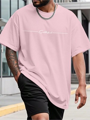 Luliana 1.kalite Baskılı Oversize T-Shirt Günlük Tişört Trend Moda ve Modern Stil Styel %100 Organik Pamuk Relaxed