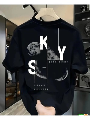 Luliana 1.kalite Baskılı Oversize T-Shirt Günlük Tişört Trend Moda ve Modern Stil Styel %100 Organik Pamuk Relaxed