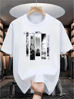 Luliana 1.kalite Baskılı Oversize T-Shirt Günlük Tişört Trend Moda ve Modern Stil Styel %100 Organik Pamuk Relaxed
