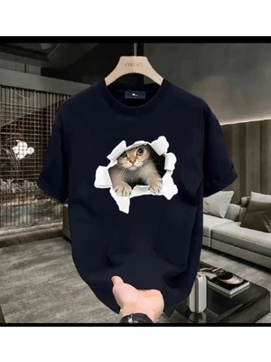 Luliana Baskılı Premium Kalite Yıkama Sokak Stili Oversize T-Shirt