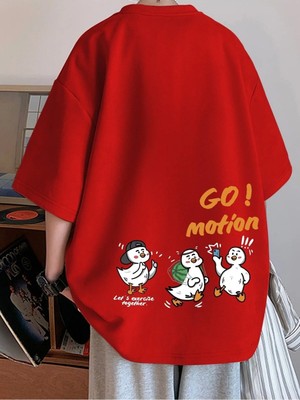 Luliana Baskılı Premium Kalite Yıkama Sokak Stili Oversize T-Shirt
