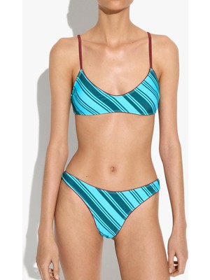 Parfois Kadın Çizgili Bikini Üstü