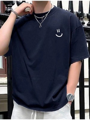 Luliana 1.kalite Baskılı Oversize T-Shirt Günlük Tişört Trend Moda ve Modern Stil Styel %100 Organik Pamuk Relaxed