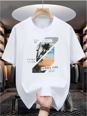 Luliana 1.kalite Baskılı Oversize T-Shirt Günlük Tişört Trend Moda ve Modern Stil Styel %100 Organik Pamuk Relaxed