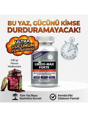 Libido Forte 1 Kutu Erkeklere Özel 30'lu Ginsengli Multipower Premium 240 gr Besin Hediyesiyle