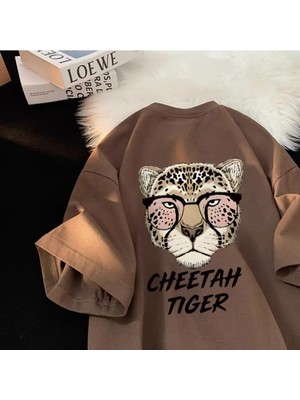 Luliana Baskılı Premium Kalite Yıkama Sokak Stili Oversize T-Shirt