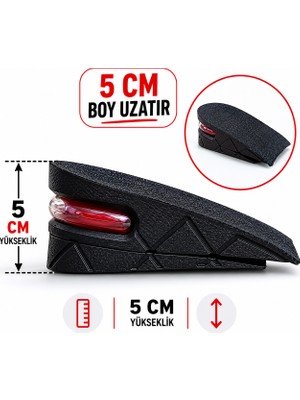 Meerkat Boy Uzatan Gizli Ayakkabı Tabanlığı, 5 cm Boy Uzatan Tabanlık