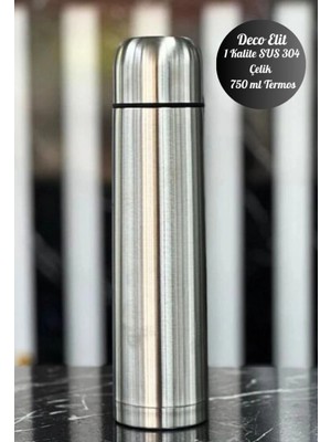 MiraLive 750 ml Çift Katmanlı Sus 304 Çelik Inox Termos Süt-Mama-Kamp-Piknik Termosu 12 Saate Kadar Sıcak