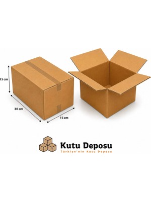 Kutu Deposu 15X30X15 cm Karton Kutu (25 Adet)