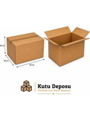 Kutu Deposu 30X50X30 cm Karton Kutu (10 Adet)