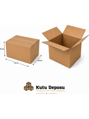 Kutu Deposu 30X25X15 cm Karton Kutu (10 Adet)
