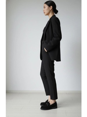 Gri Toka Süet Loafer