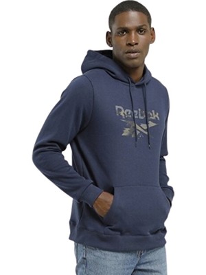 Reebok Identity Modern Kapüşonlu Sweatshirt Lacivert