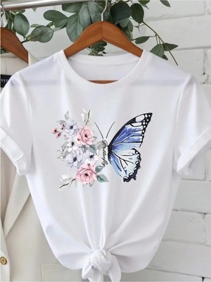 Luliana Baskılı Premium Kalite Yıkama Sokak Stili Oversize T-Shirt